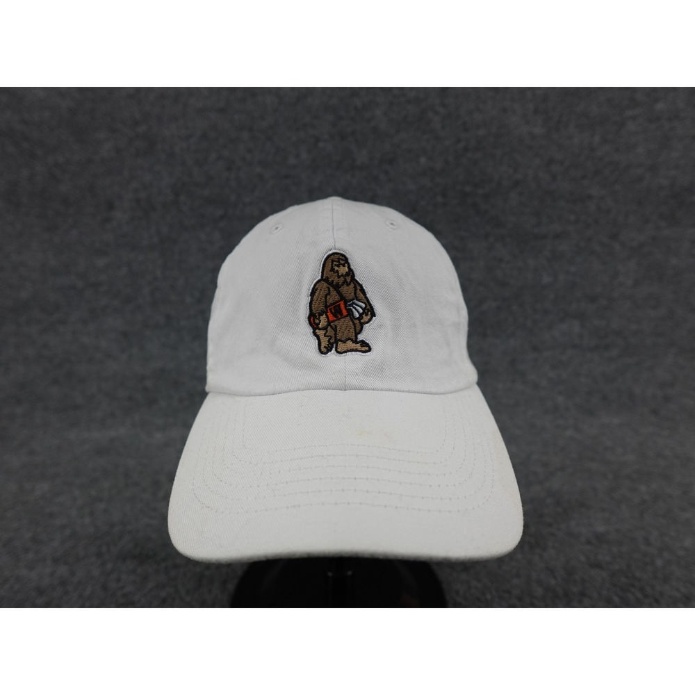 Imperial Bigfoot Golf Dad Hat Mens OSFA White Embroidered Sasquatch Cap
